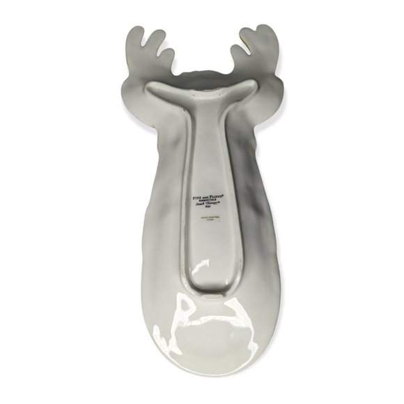 Fitz & Floyd Essential Snack Therapy Reindeer Plate - Picture 3 of 13